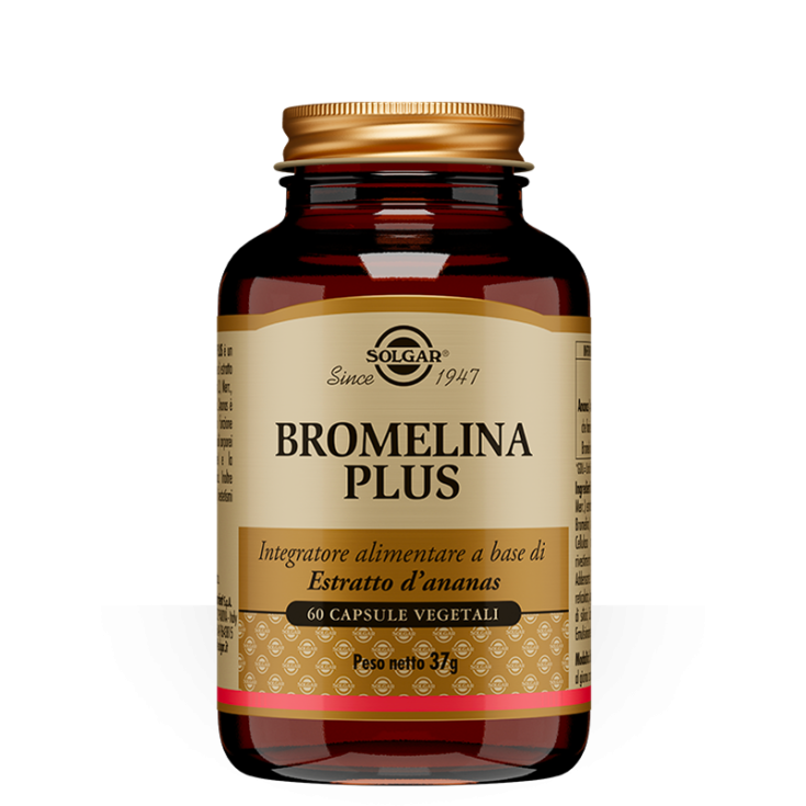 Bromelina Plus Solgar 60 Capsule Vegetali