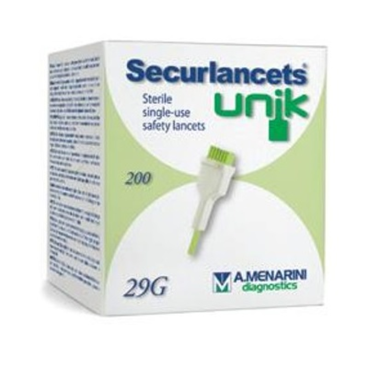 Securlancets Unik 29G A.Menarini Diagnostics 200 Lancette