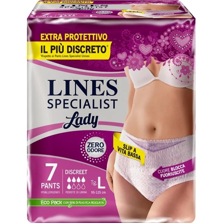 Lines Specialist Lady Pants Discreet L 7 Pezzi
