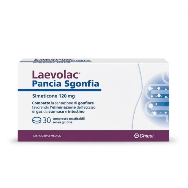 Laevolac Pancia Sgonfia Chiesi 30 Compresse Masticabili