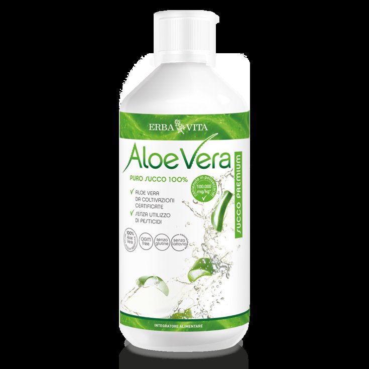 Aloe Vera Succo Premium Erba Vita 1000ml
