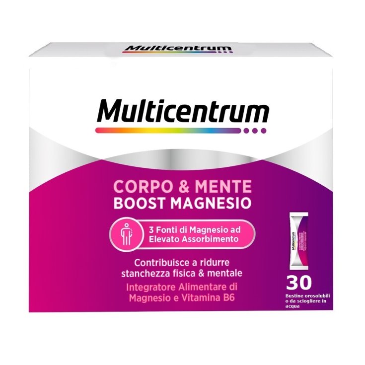 Multicentrum Corpo&Mente Boost Magnesio GDK 30 Bustine Orosolubili