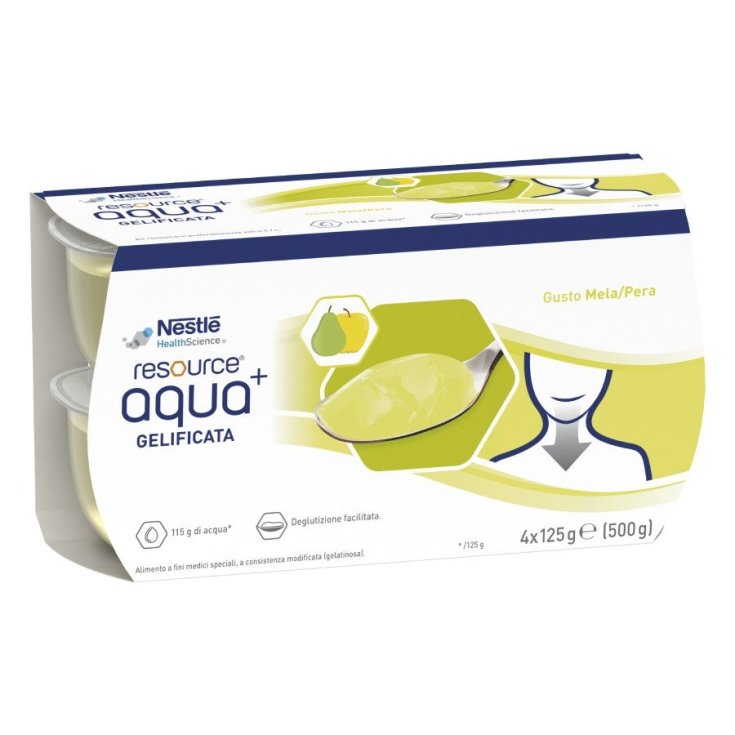 Resource® Aqua+ Gelificata Mela/Pera Nestlé 4x125g