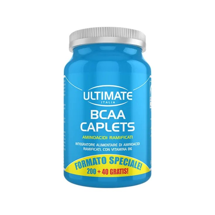 BCAA Caplets Aminoacidi Ramificati Ultimate 240 Compresse