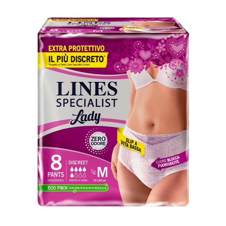 Mutandine Pants Lady Discreet M Lines Specialist 8 Pezzi