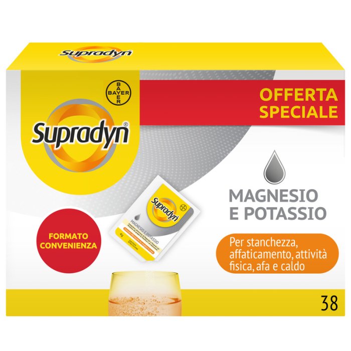 Supradyn Magnesio e Potassio Gusto Arancia 28+10 Bustine