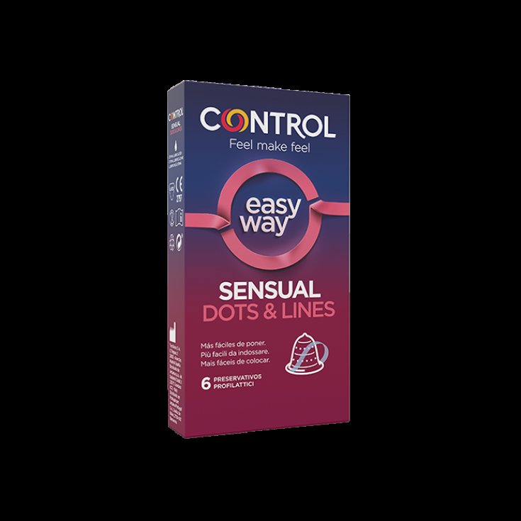 Sensual Dots & Lines Easy Way Control 6 Pezzi