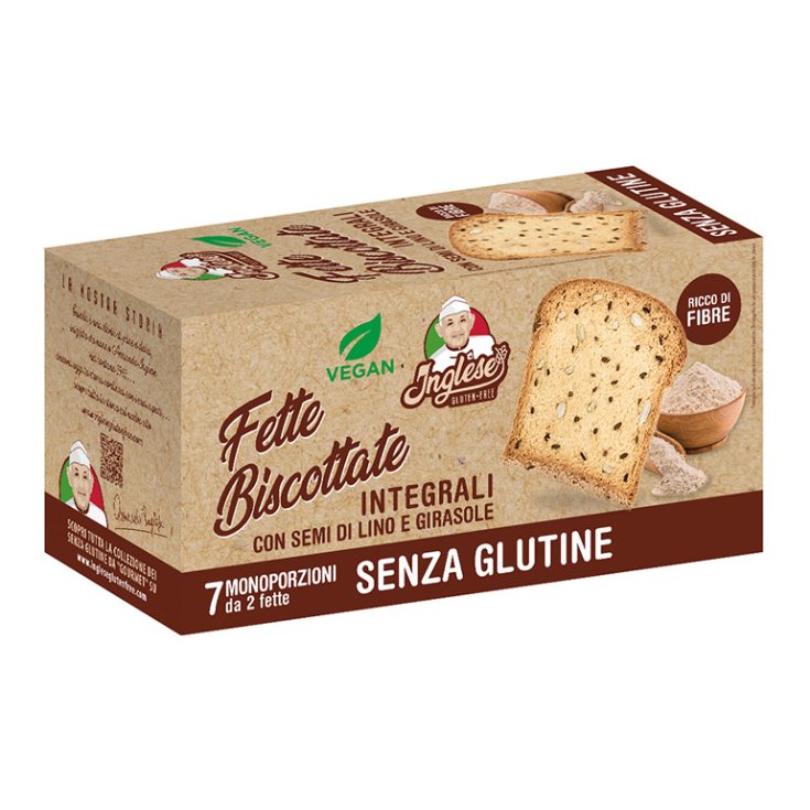 Fette Biscottate Integrali Con Semi Di Lino E Girasole Inglese 200g