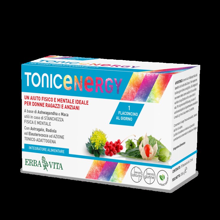 Tonic Energy Erba Vita 10 Flaconcini Da 12ml