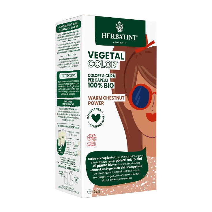 Vegetal Color Warm Chestnut Power Herbatint 100g
