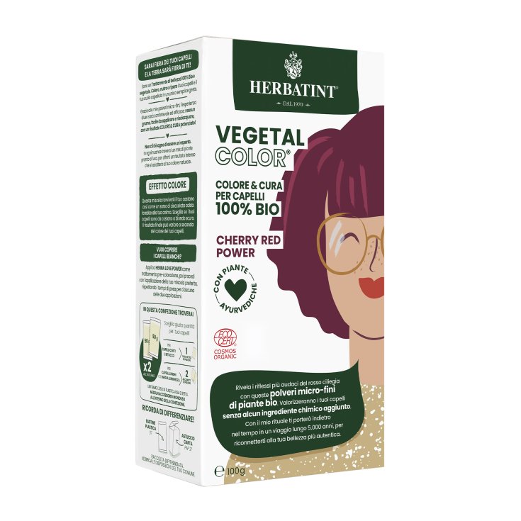 Vegetal Color Cherry Red Power Herbatint 100g