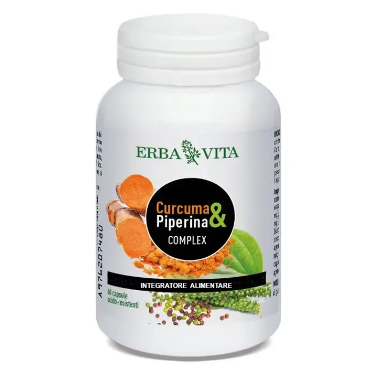 Curcuma & Piperina Complex Erba Vita 60 Capsule