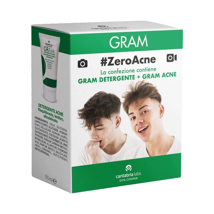 Cantabria Labs Gram ZeroAcne Difa Cooper 50ml+50ml