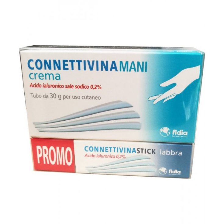 Connettivina Mani Crema + Connettivina Stick Labbra Fidia