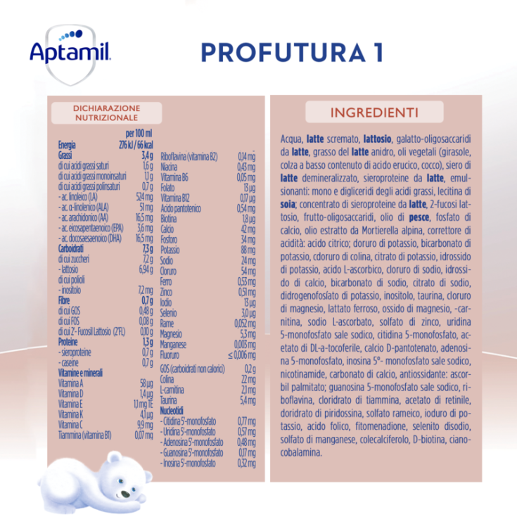 Aptamil 1 Profutura Duobiotik Latte Per Lattanti 800 g