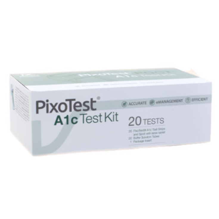 A1C Test Kit Emoglobina PixoTest 20 Strisce