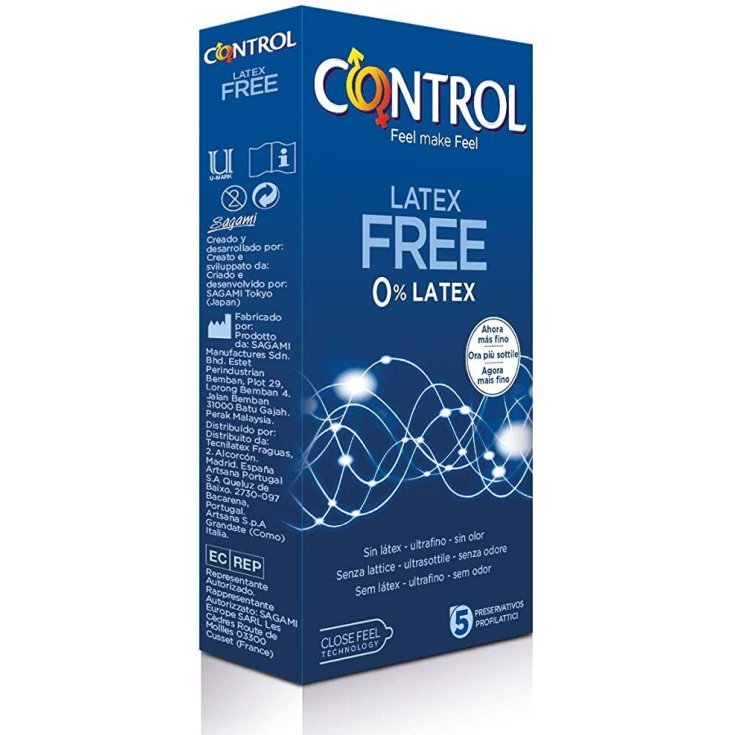 Latex Free Control 5 Profilattici