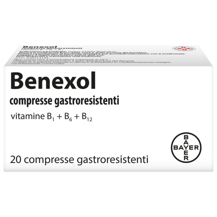 Benexol Trattamento per Carenza Vitamine B 20 Cpr Gastroresistenti