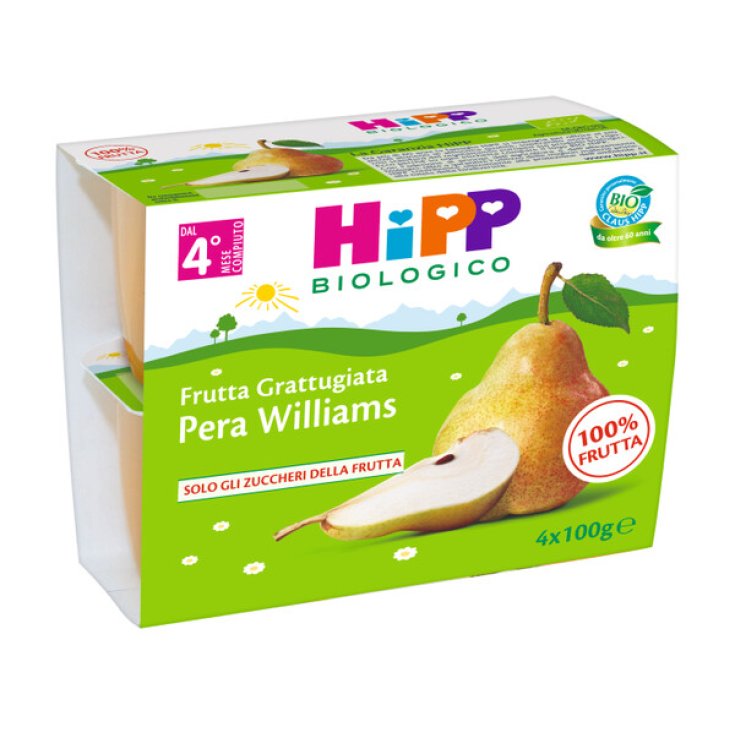Pera Williams Frutta Grattugiata HiPP 4x100g