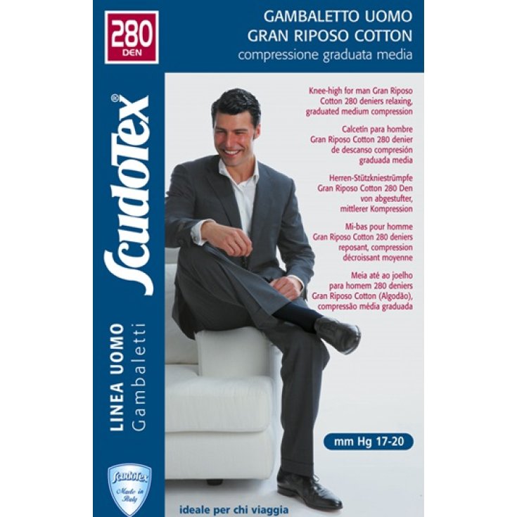 Scudovaris® Gambaletto Gran Riposo Cotone Blu 4