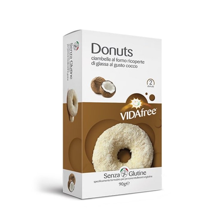 Donuts Al Cocco Con Cioccolato Bianco VIDAfree 90g