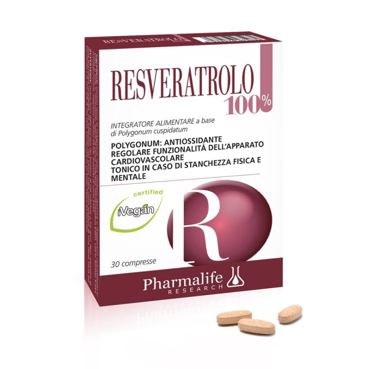 Resveratrolo 100% Pharmalife Research 30 Compresse