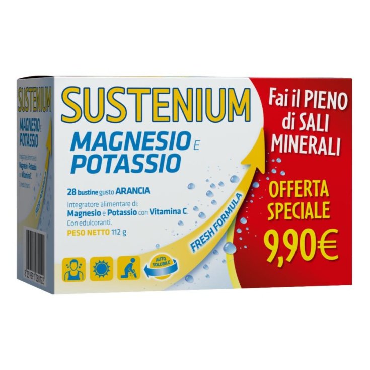 Sustenium Magnesio E Potassio A. Menarini 28 Bustine Promo