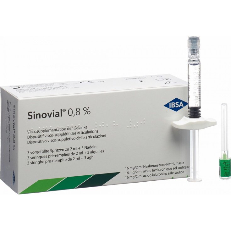 Sinovial 0,8% 16 mg/2 ml IBSA 3x2ml