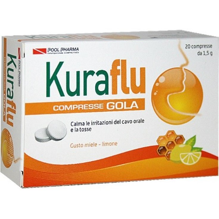 Kuraflu Miele-Limone Pool Pharma 20 Compresse