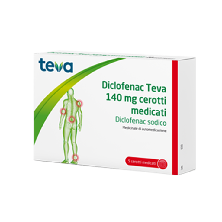 Diclofenac 140mg Cerotti Medicati Teva 5 Pezzi