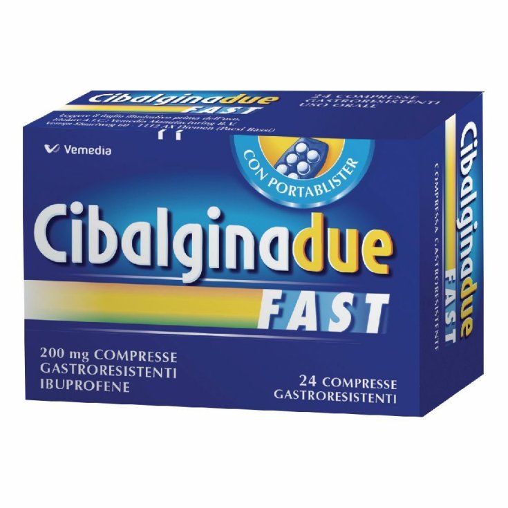 CibalginaDue Fast 200mg Vemedia 24 Compresse Gastroresistenti