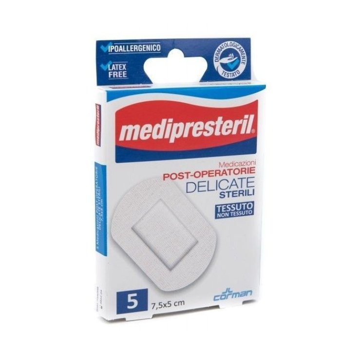 Medipresteril Post-Operatorie Delicate 7,5x5 Corman 5 Pezzi 