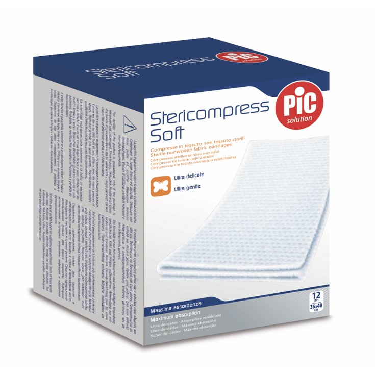 Stericompress Soft 10x10cm Compresse in TNT Sterili PIC 100 Pezzi