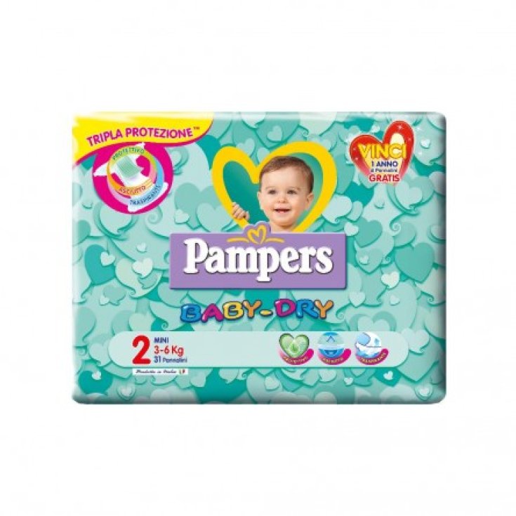 Baby Dry 2 Mini Pampers 31 Pezzi