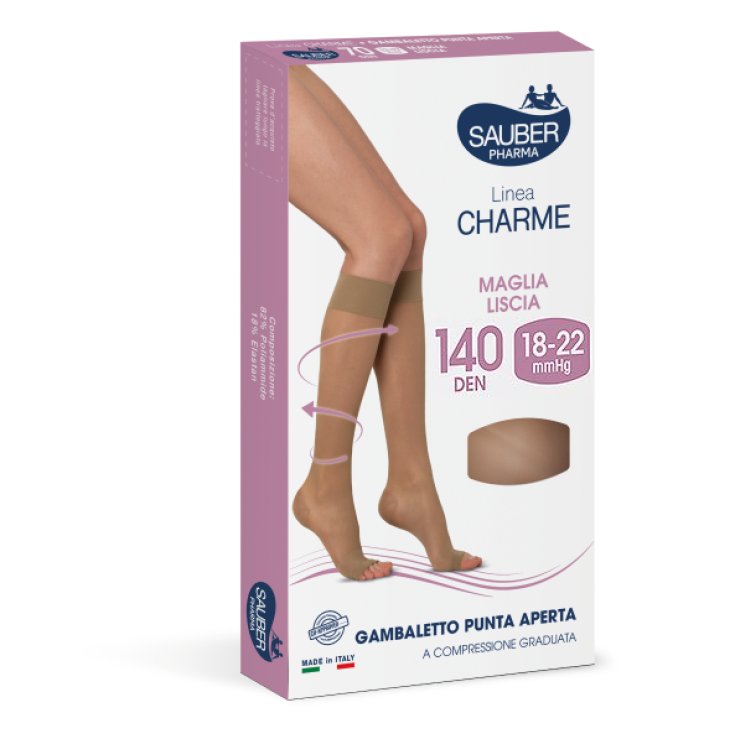 Linea Charme 140D Gambaletto Punta Ap Colore Medio Tg.3 Sauber