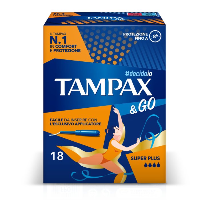 Tampax & Go Super Plus 18 Assorbenti interni