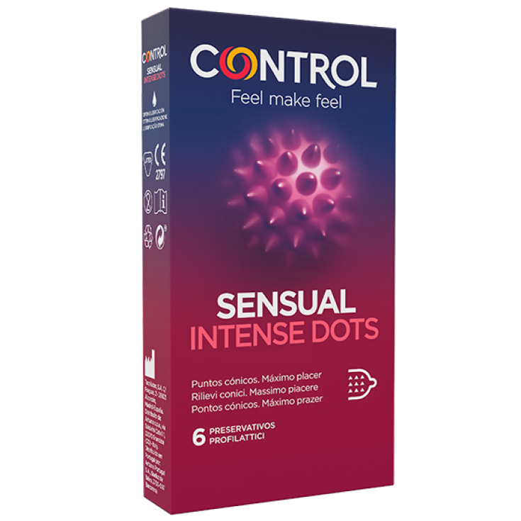 Sensual Intense Dots Control 6 Profilattici