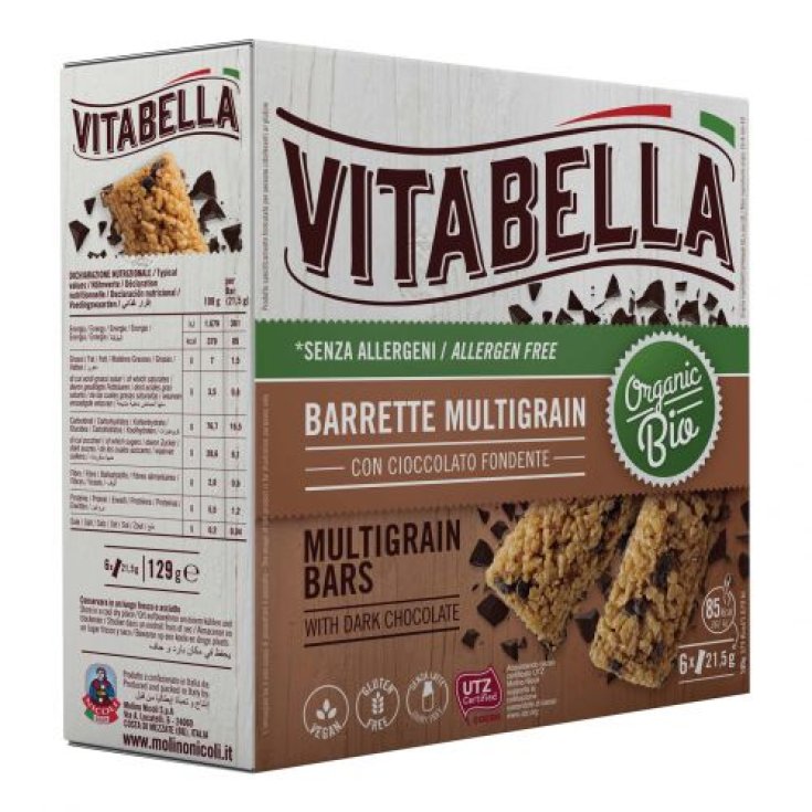 Vitabella Multigrain Con Cioccolato Fondente Molino Nicoli 129g