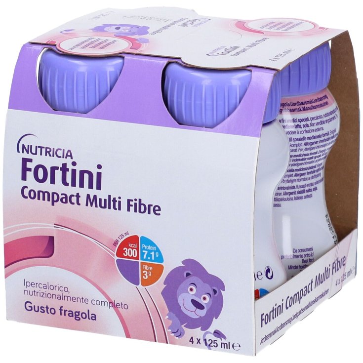 Fortini Compact Multi Fibre Fragola 4x125ml