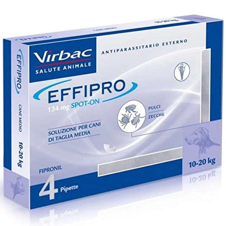 Effipro Spot-On Cane 10-20kg Virbac 4 Pipette