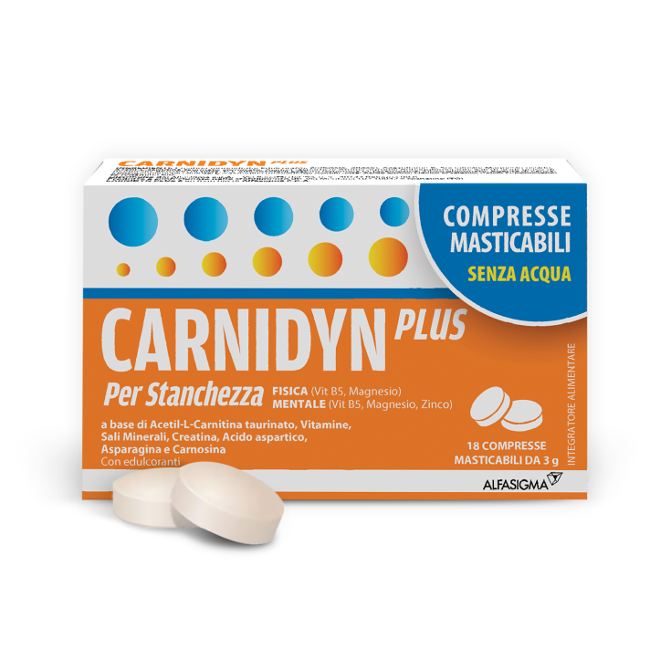 Carnidyn Plus Alfasigma 18 Compresse Masticabili