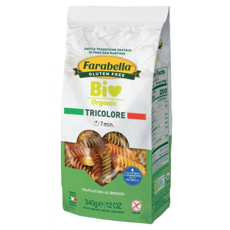 Fusilli Tricolore Bio Organic Farabella Gluten Free 340g