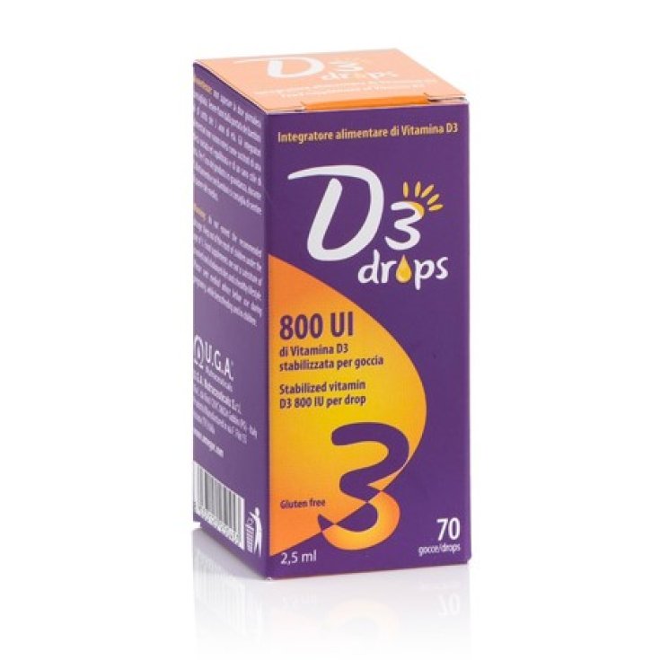 D3 Drops 800UI UGA Nutraceuticals 70 Gocce 2,5ml