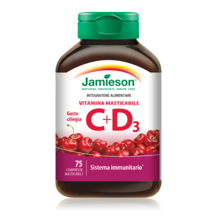 Vitamina C+D Ciliegia Jamieson 75 Compresse