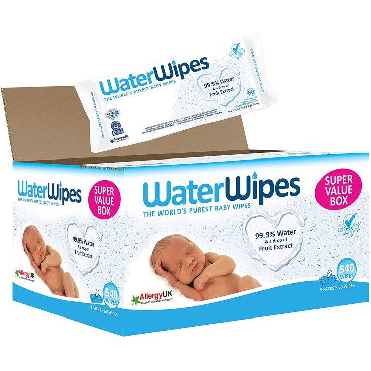 Salviette Baby WaterWipes 9x60 Pezzi