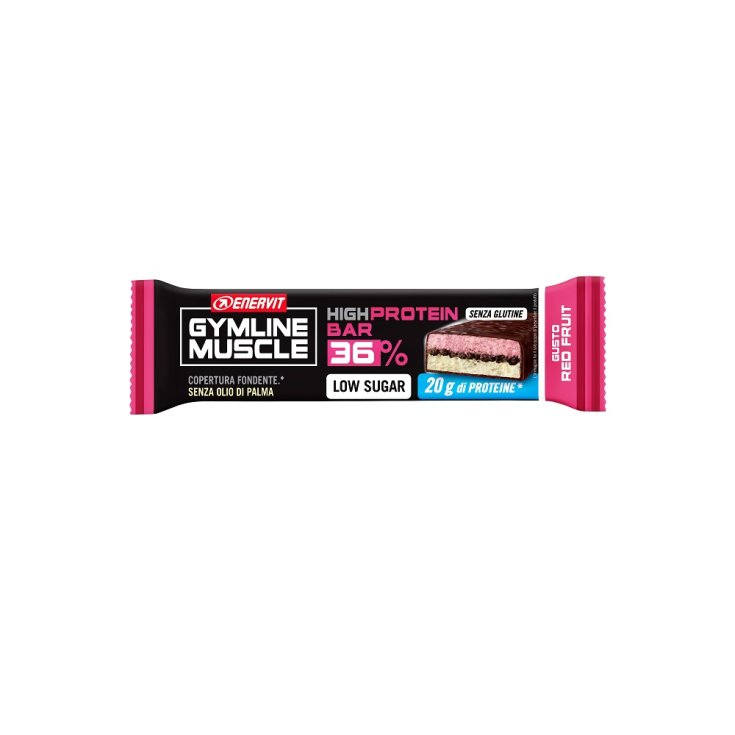 GymLine Muscle High Protein Bar 36% Red Fruit Enervit 55g