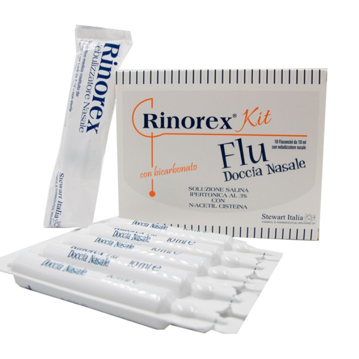 Rinorex Flu Doccia Kit 10 Flaconi