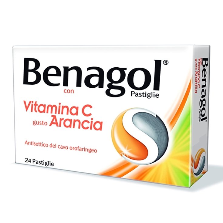 Benagol Vitamina C Gusto Arancia 24 Pastiglie