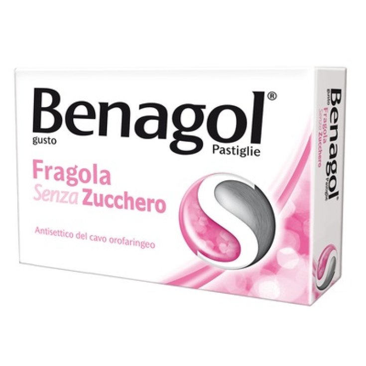 Benagol Fragola Senza Zucchero 24 Pastiglie