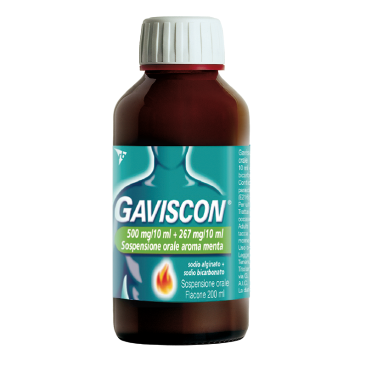 Gaviscon 500mg/10ml + 267mg/10ml Menta 200ml